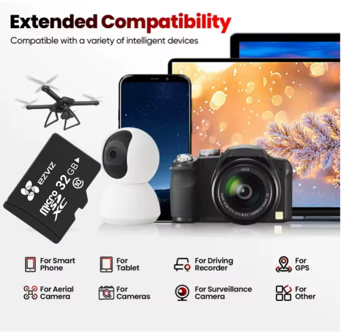 Tarjeta SD de 32 GB con cámara espía/dron