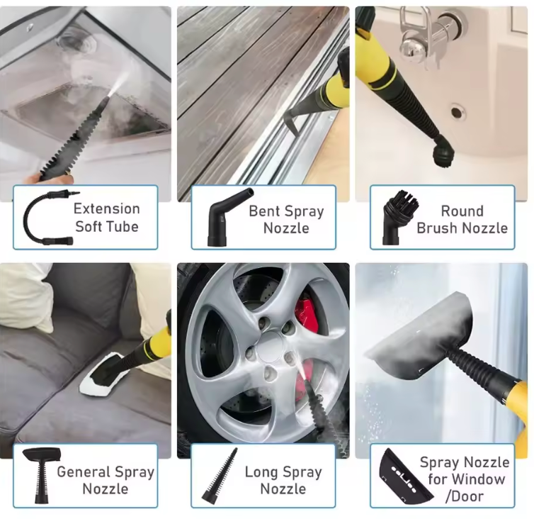 Máquina de limpieza a vapor de alta temperatura para cocina/eliminador de grasa/aceite, limpiador a vapor portátil, herramientas de limpieza de coche