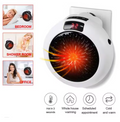 Mini calentador eléctrico portátil, montaje en pared, hogar, oficina, escritorio, calentador de aire caliente, ventilador, termostato de calor rápido remoto silencioso
